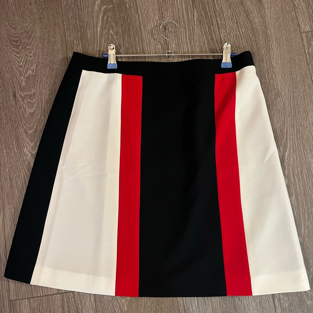 Stylish Black, White, and Red Women's Skirt